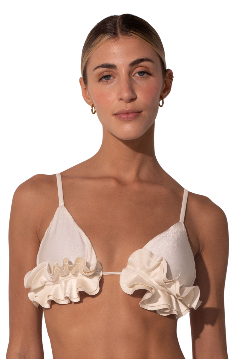 TOP & BOTTOM SC THE RUFFLE DARLING - IVORY