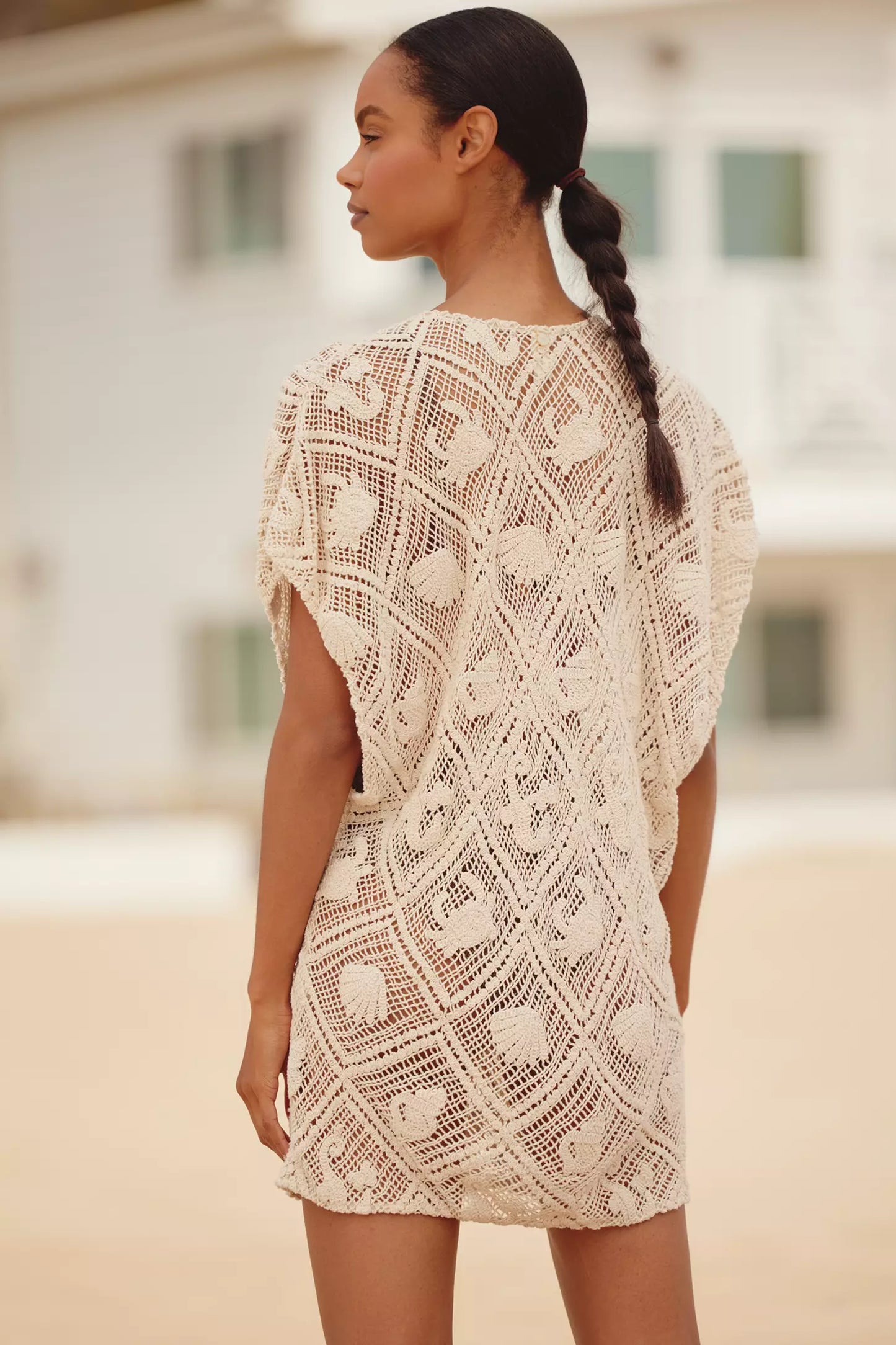 IVORY MALLA CONCHA DRESS