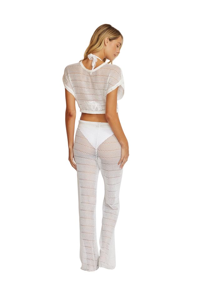 RENEE CROP TOP & BREE BOHO PANT - CREAM