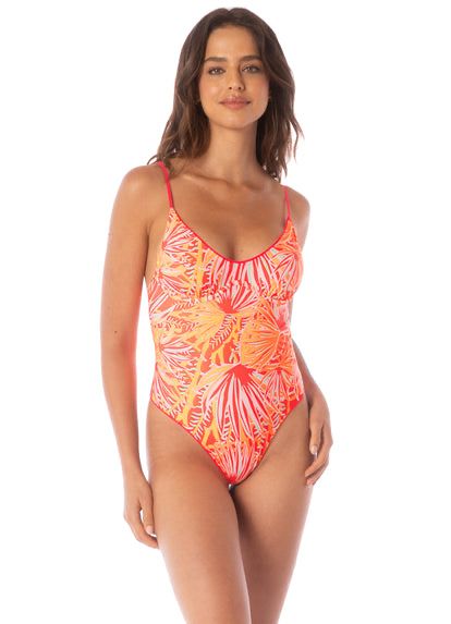 CELINE ONE PIECE CORAL REVERSIBLE