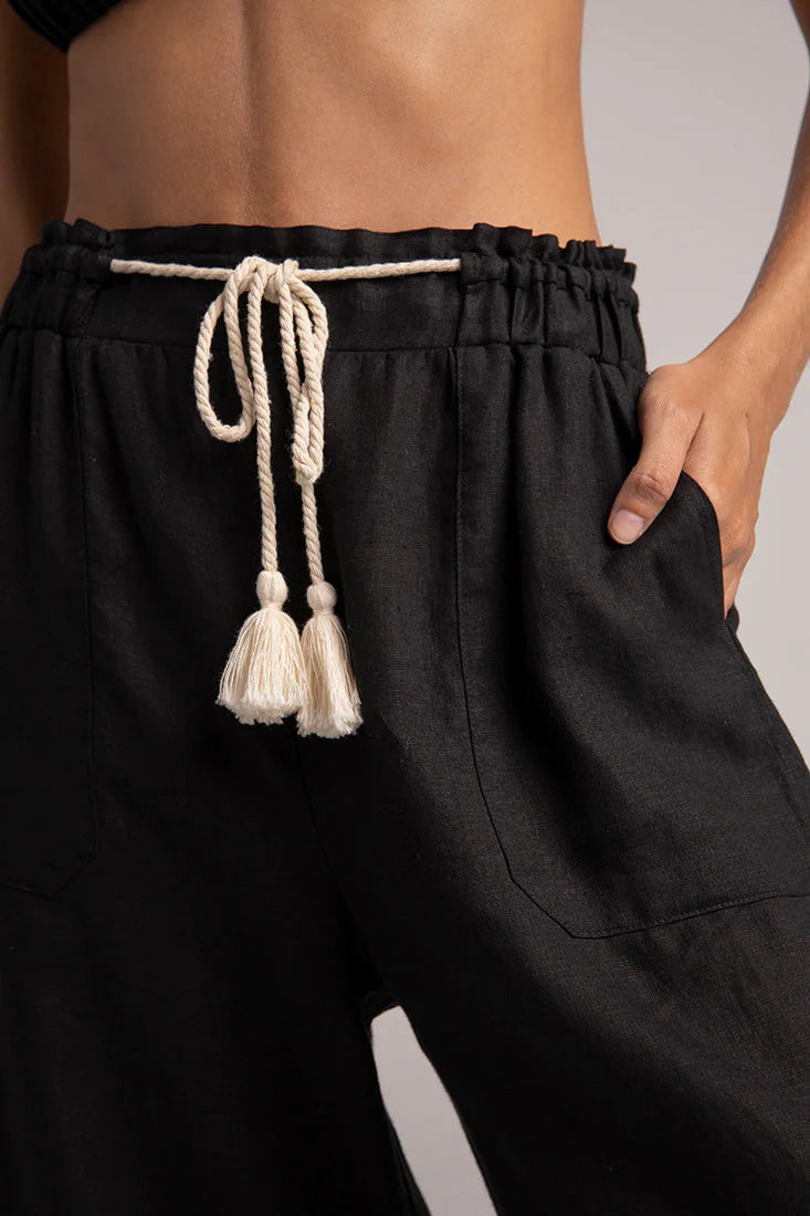 PANTALON ANCHO - NEGRO