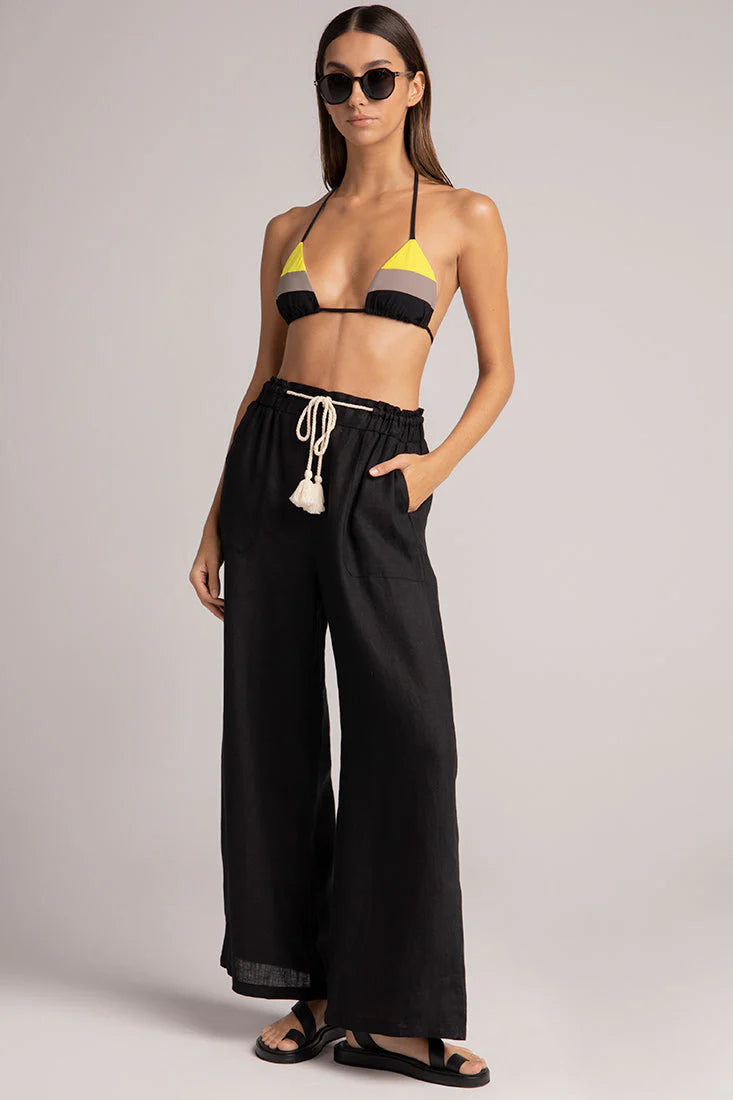 PANTALON ANCHO - NEGRO