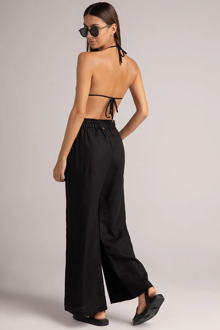 PANTALON ANCHO - NEGRO