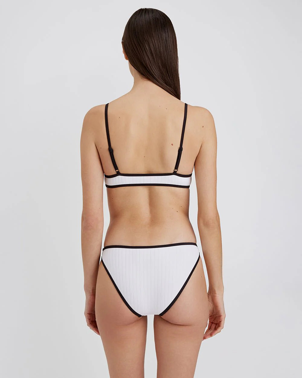 THE RACHEL RIBBED TOP & BOTTOM - MARSHMALLOW WHITE