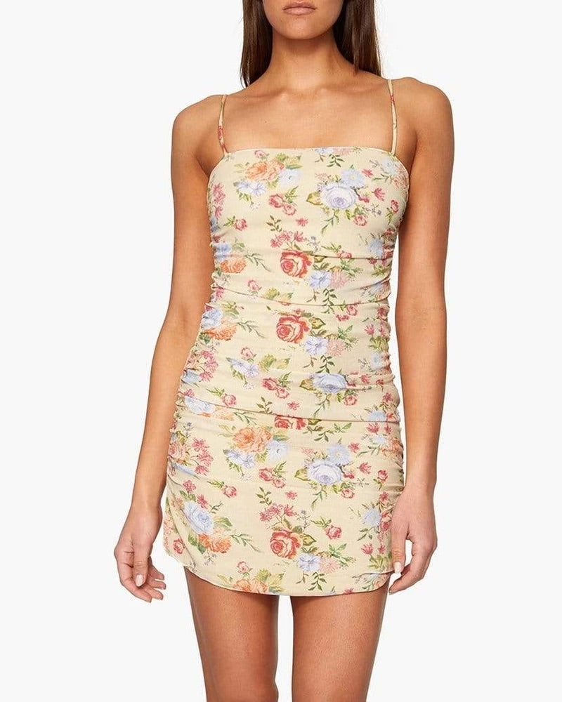 RONNIE DRESS - SAND MULTI