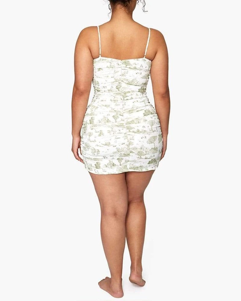 RONNIE DRESS - SAGE MULTI