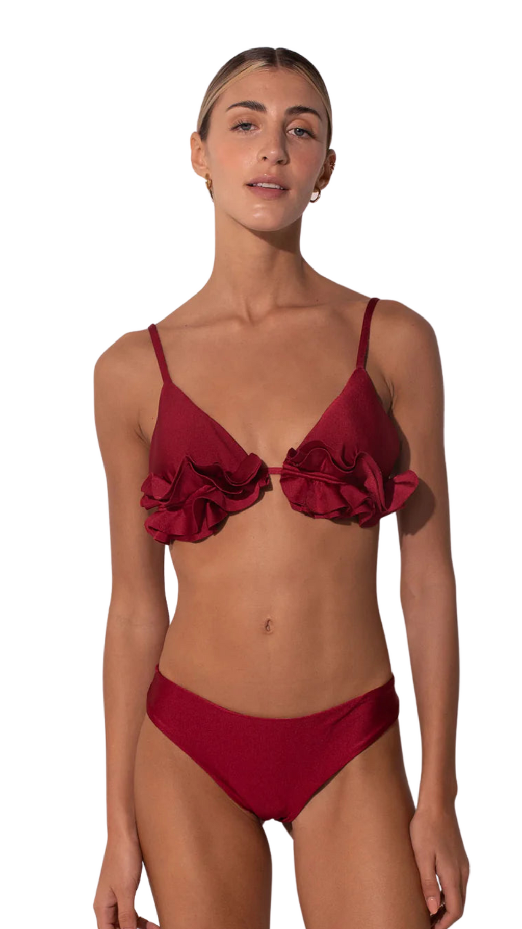 TOP & BOTTOM SC - THE RUFFLE DARLING  WINE