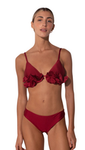TOP & BOTTOM SC - THE RUFFLE DARLING  WINE