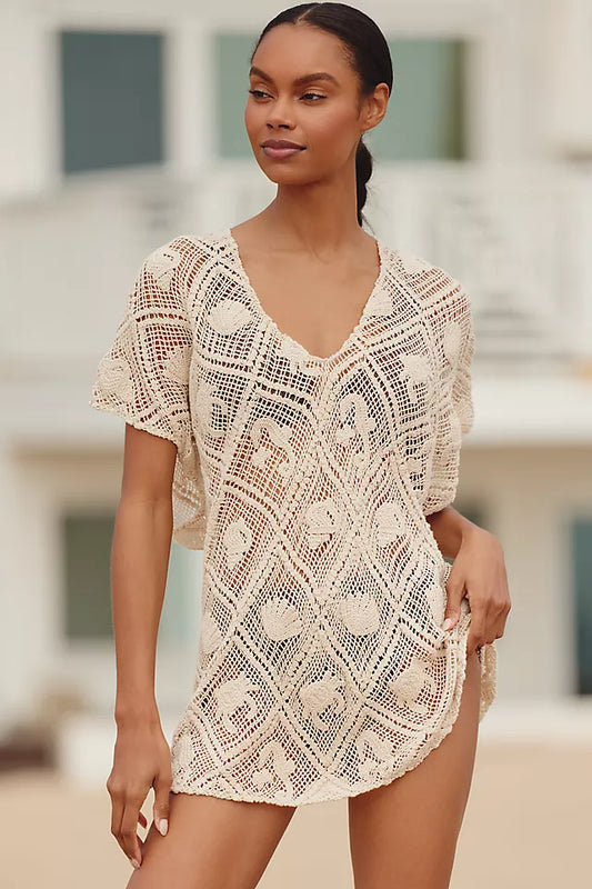 IVORY MALLA CONCHA DRESS