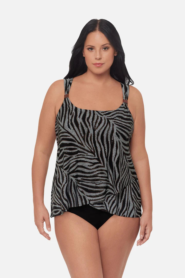 DAZZLE TANKINI TOP ZIRCONIC
