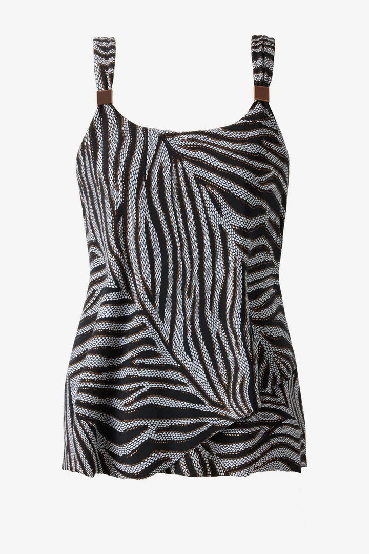 DAZZLE TANKINI TOP ZIRCONIC