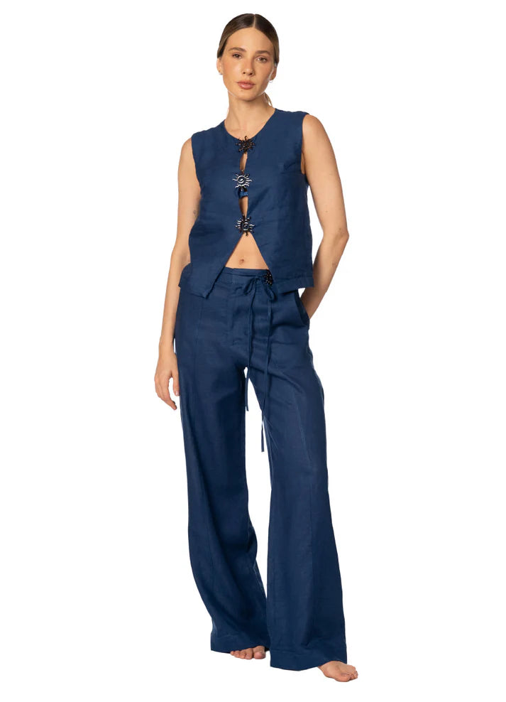 ZENDA PANT DEEP BLUE