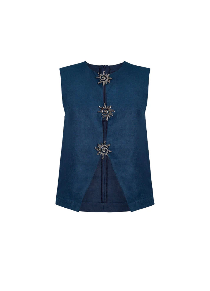 ZENDA PANT DEEP BLUE