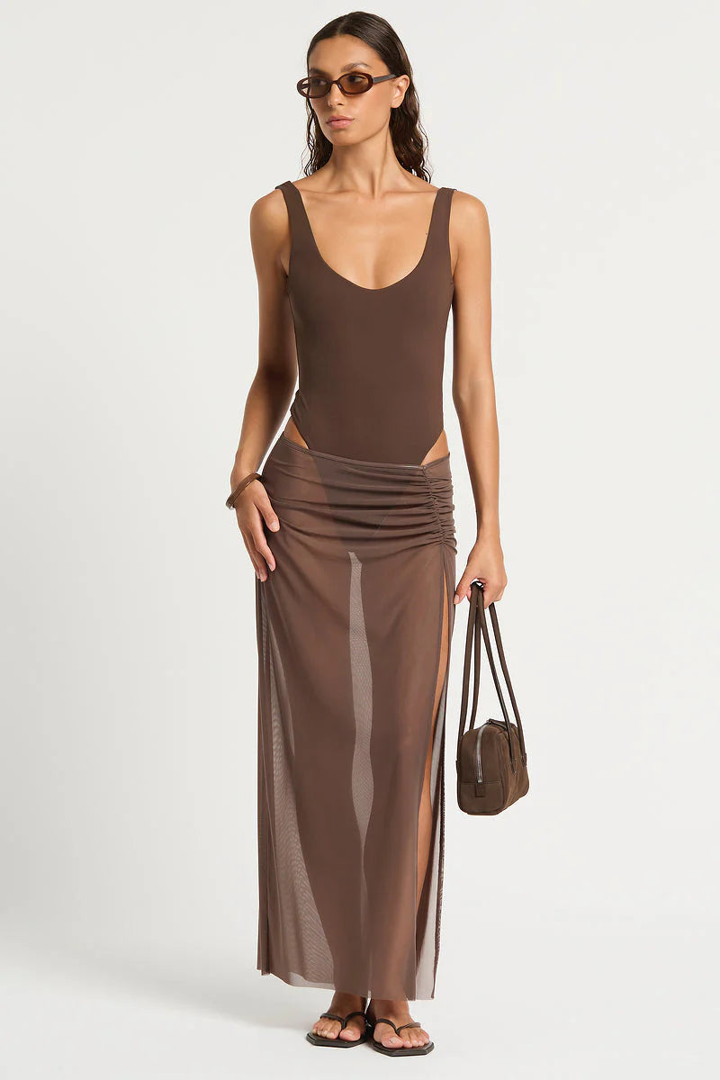 Claudia Maxi Skirt Rosewood