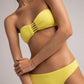 TOP STRAPLESS & BOTTOM CLASICO - AMARILLO