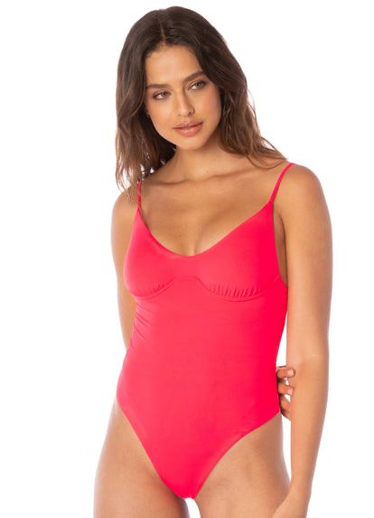 CELINE ONE PIECE CORAL REVERSIBLE