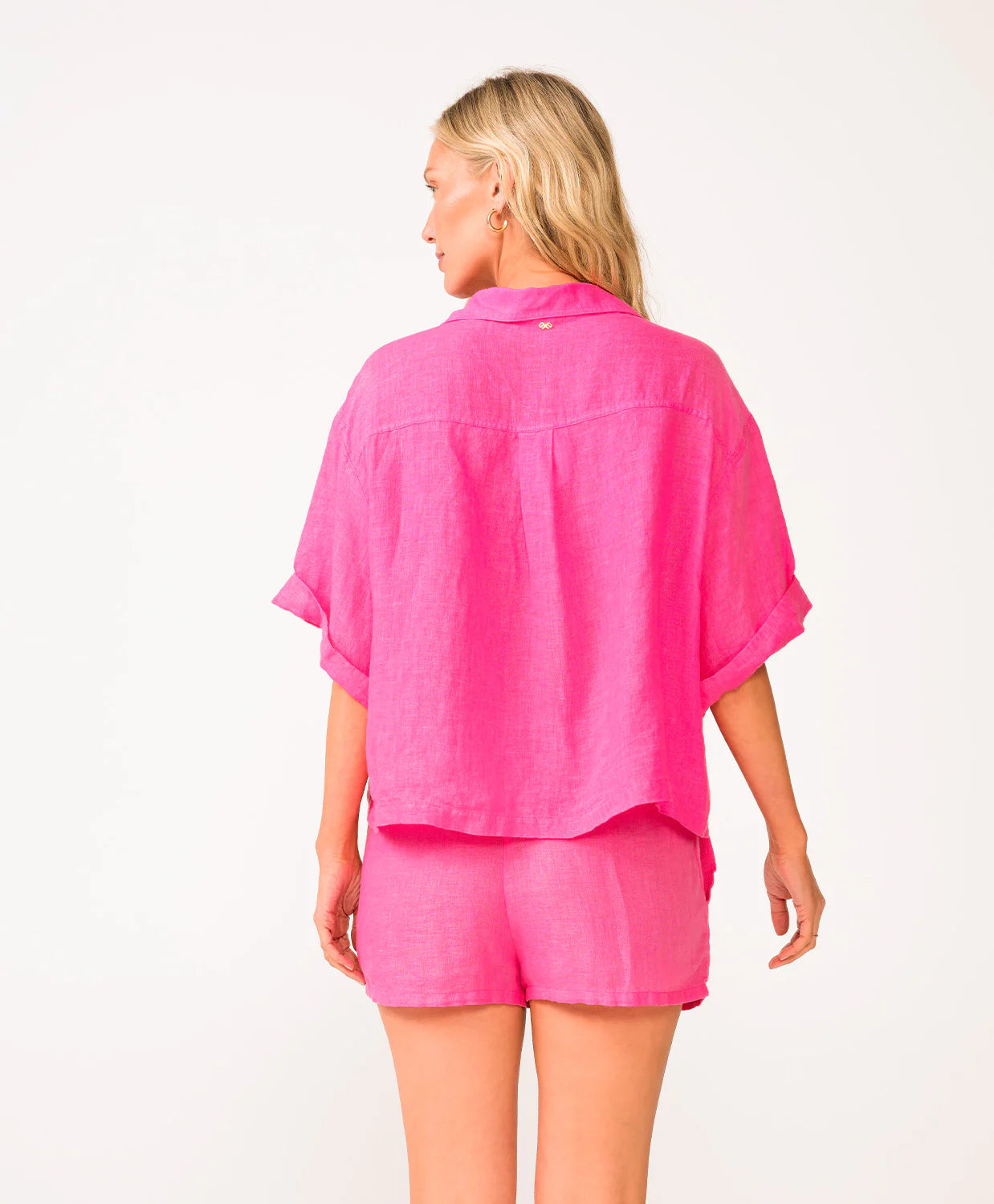 LINEN SET- HOT PINK