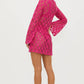 GOLDIE DRESS - BRIGHT FUCHSIA