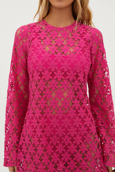 GOLDIE DRESS - BRIGHT FUCHSIA