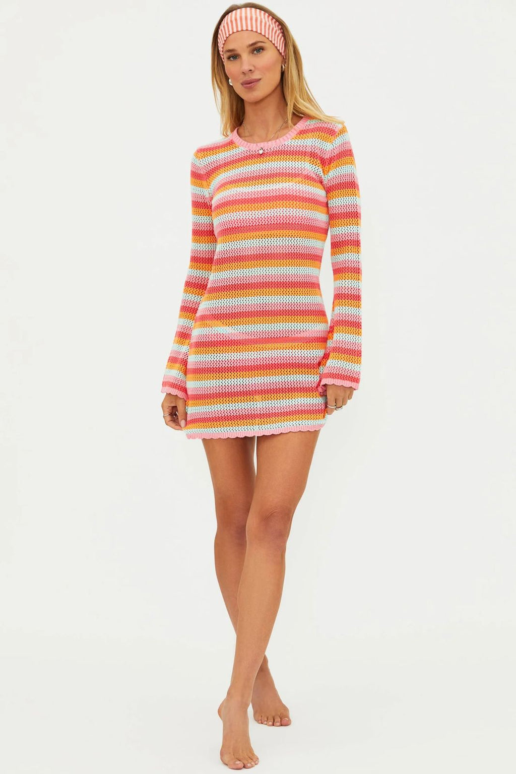 LIBBI DRESS GUAVA  CROCHET