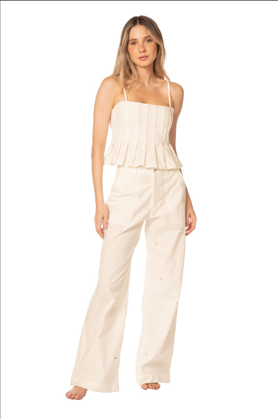 HELGA CROP TOP & BECCA PANT VANILLA