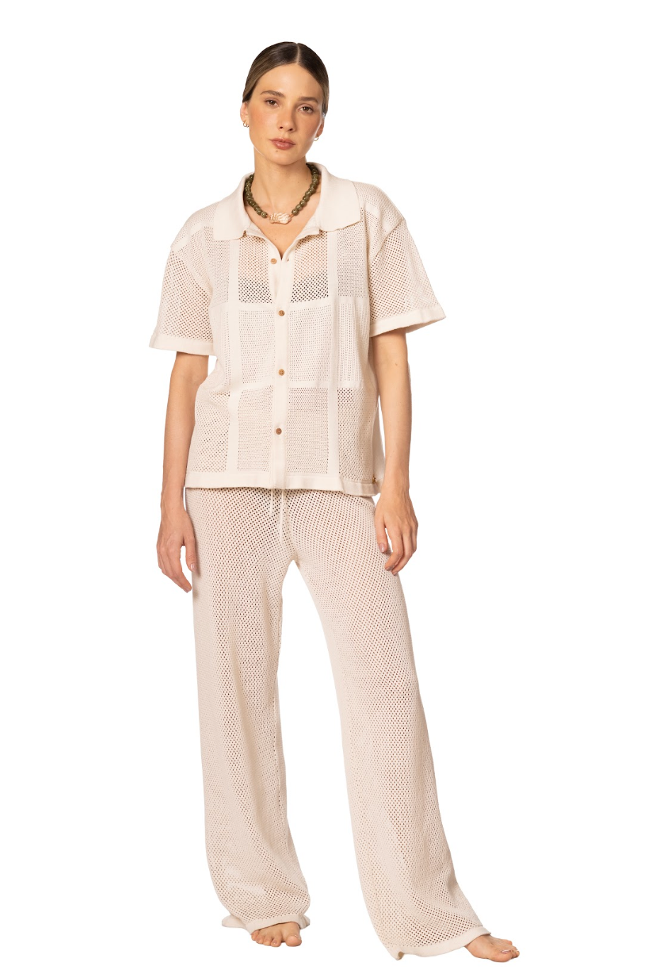 JASMIN SHIRT & ZAFIRO PANT VANILLA