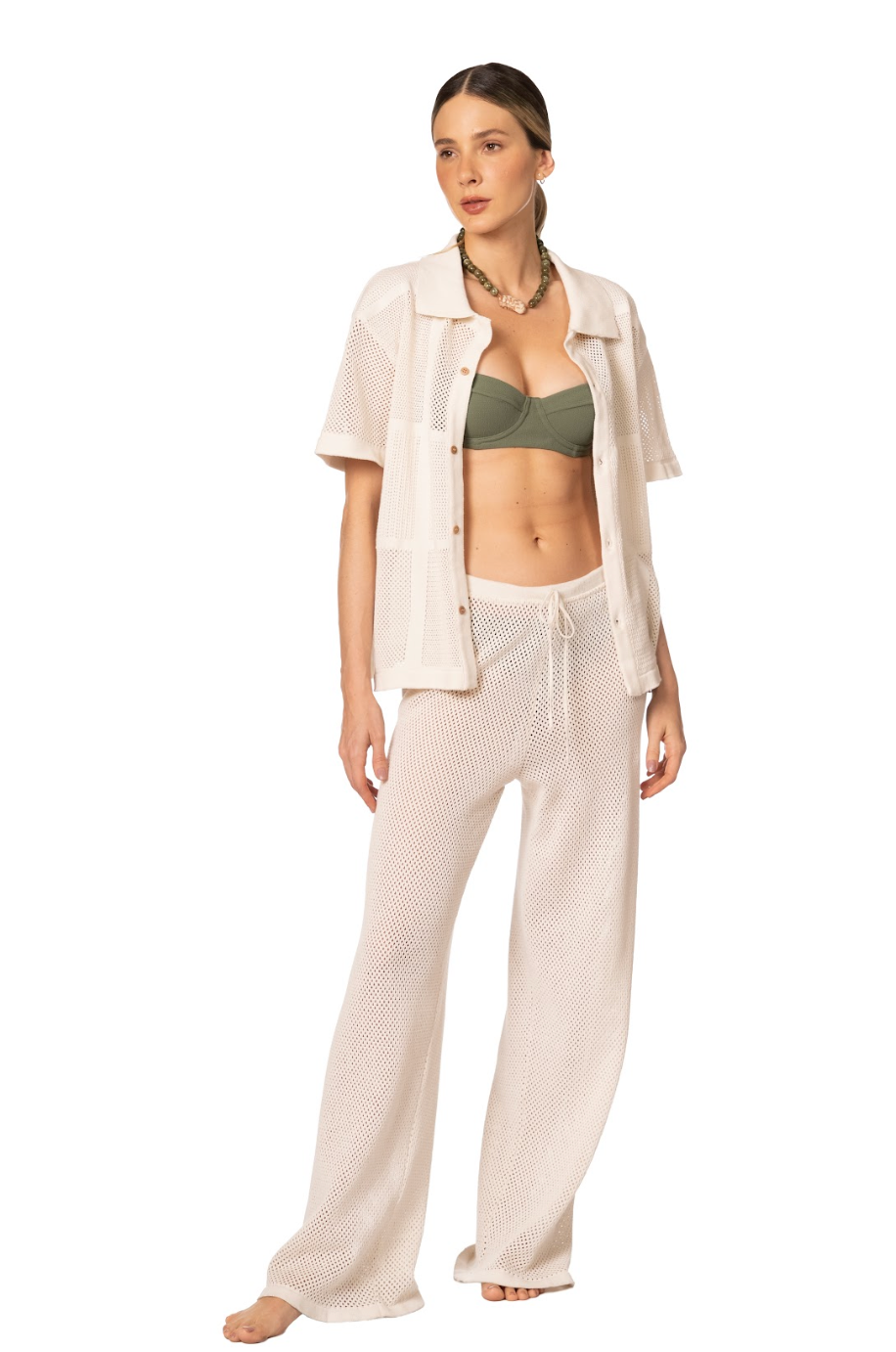 JASMIN SHIRT & ZAFIRO PANT VANILLA