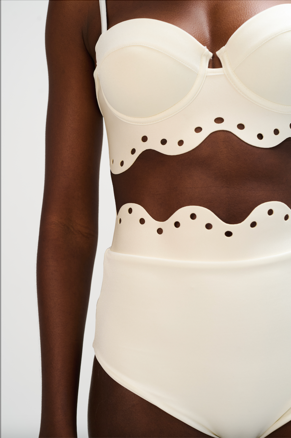 THYA BIKINI - IVORY - HIGH WAISTED