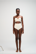 THYA BIKINI - IVORY - HIGH WAISTED