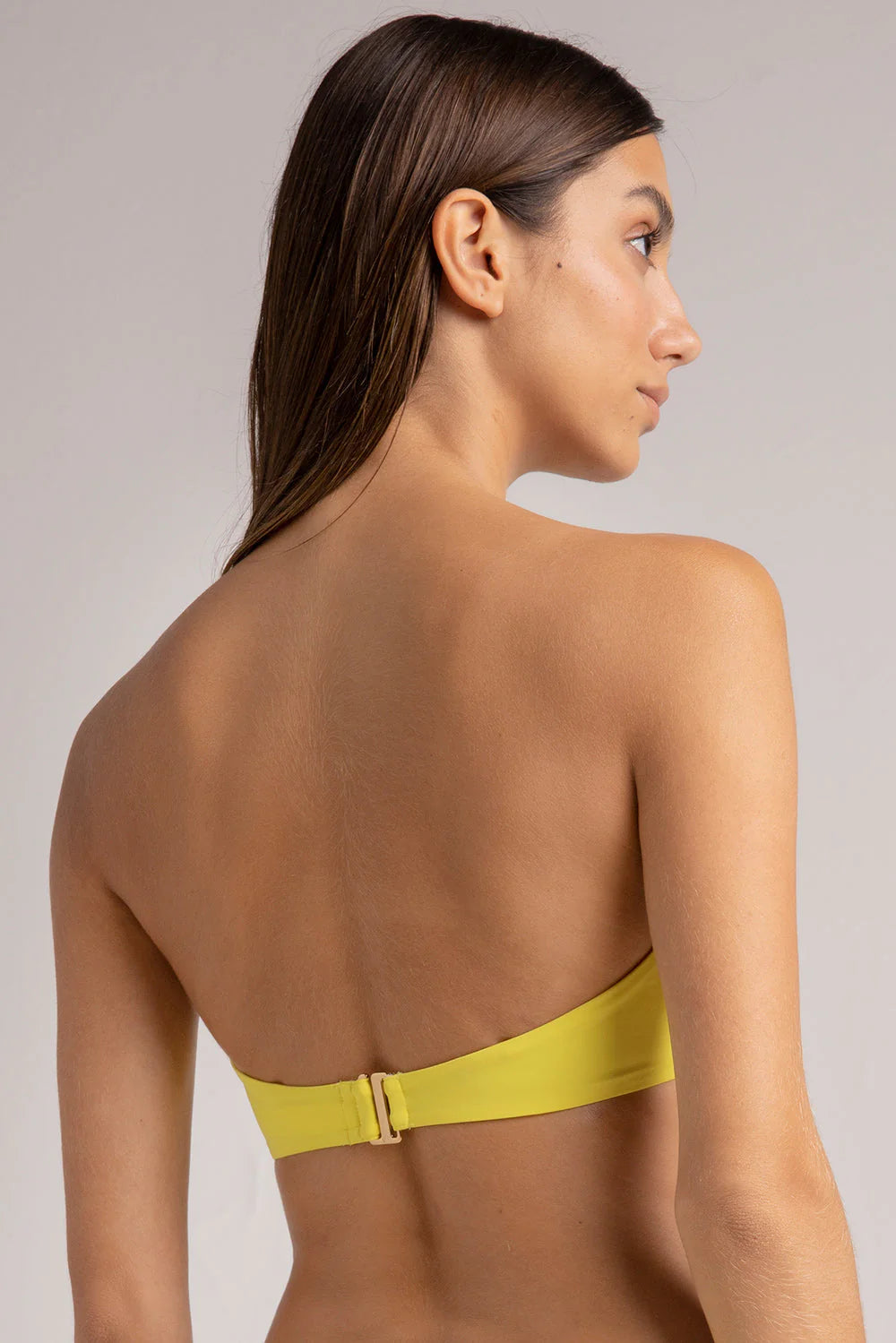 TOP STRAPLESS & BOTTOM CLASICO - AMARILLO