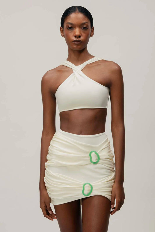 CORRIENTE MINI SKIRT WHITESAGE