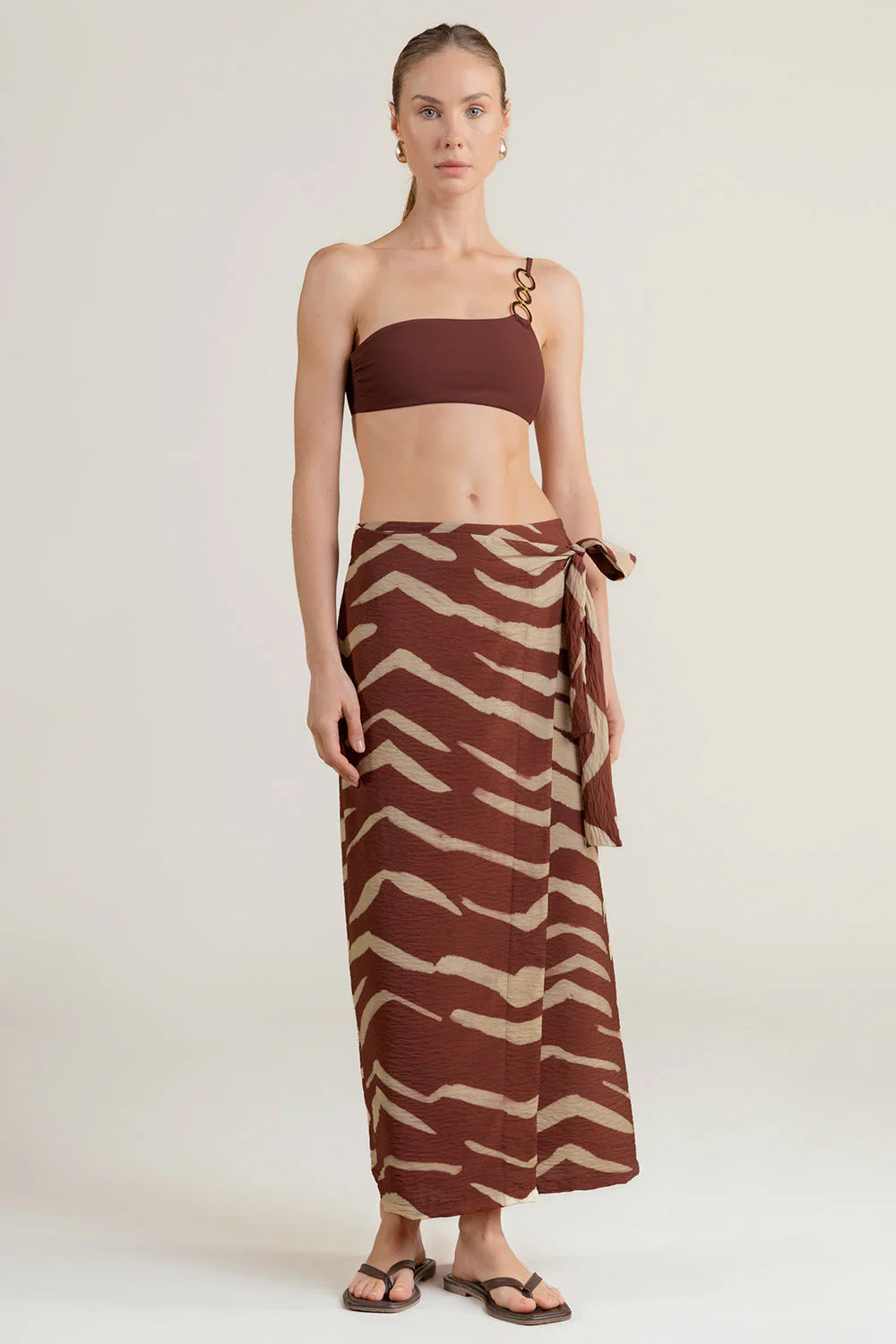 FALDA PAREO TERRACOTA