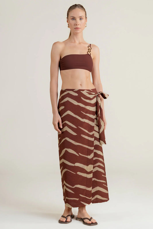 FALDA PAREO TERRACOTA