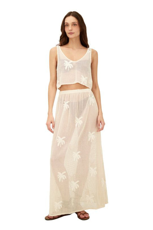 SKIRT PALMA MALLA -IVORY