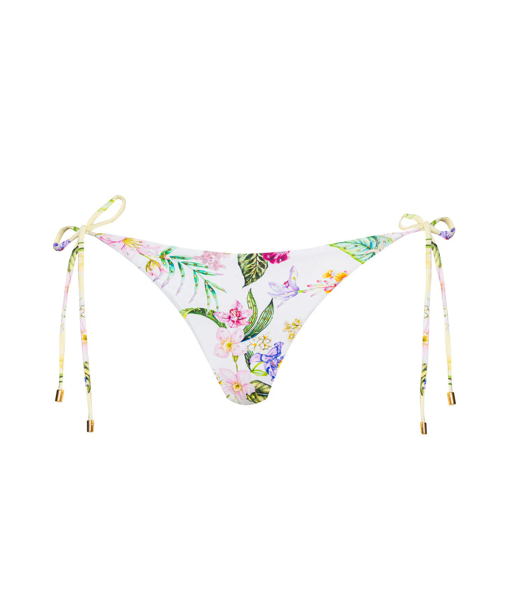 PARADISE BLOOM EMBROIDERED TIE SIDE BOTTOM