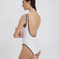 THE ANNE MARIE RIBBED ONE PIECE - MARSHMALLOW WHITE