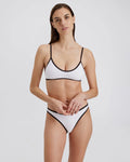 THE RACHEL RIBBED TOP & BOTTOM - MARSHMALLOW WHITE