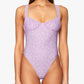 RUCHED CUP ONE PIECE - LILAC