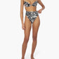 RUCHED UNDERWIRE TOP & EMILY BOTTOM - MARBLE
