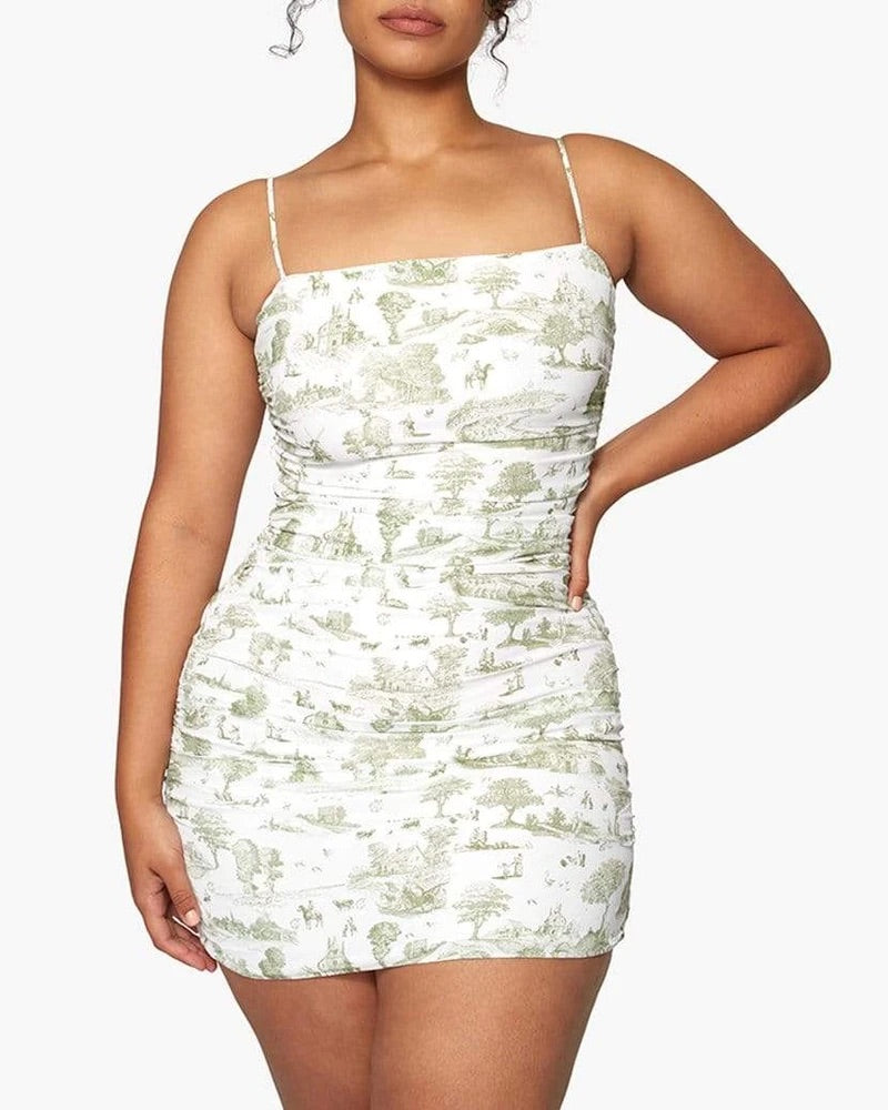 RONNIE DRESS - SAGE MULTI
