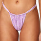 RUCHED BOTTOM - DAISIES LILAC